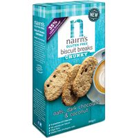 Nairn's Gluten Free Biscuits Breaks Chunky - Oats, Dark Chocolate & Coconut